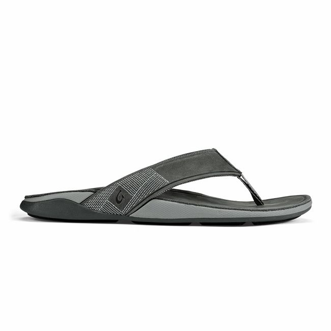 Olukai Men's Tuahine Flip Flop - Stone US164-809